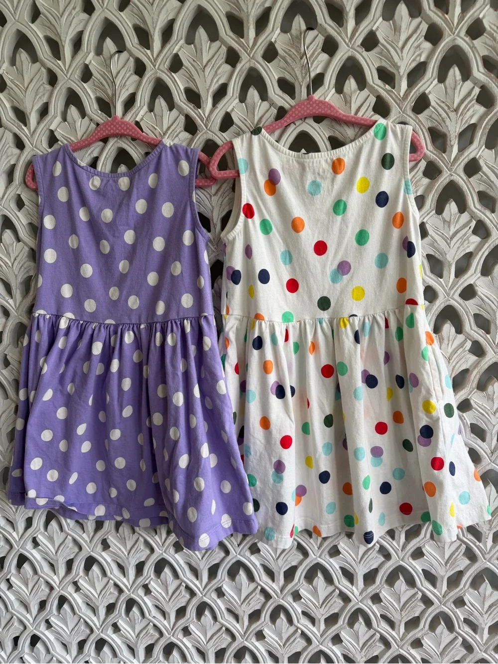 Primary Polka Dot Dresses, size 4-5